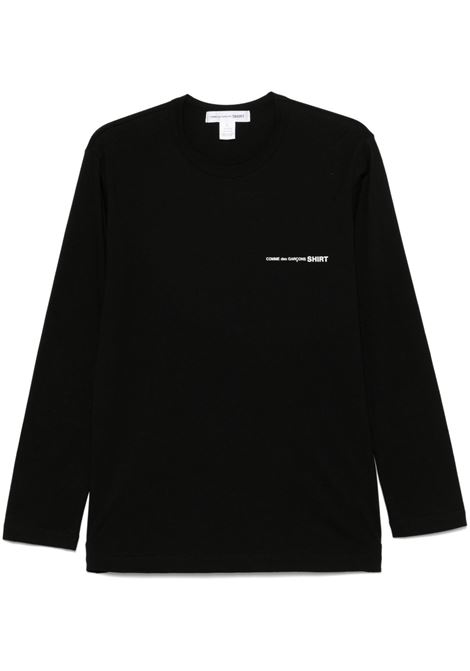 t-shirt knit uomo nera COMME DES GARÇONS SHIRT | FO-T0251